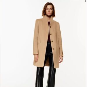 Aritzia Camel Cocoon Coat - Size Large